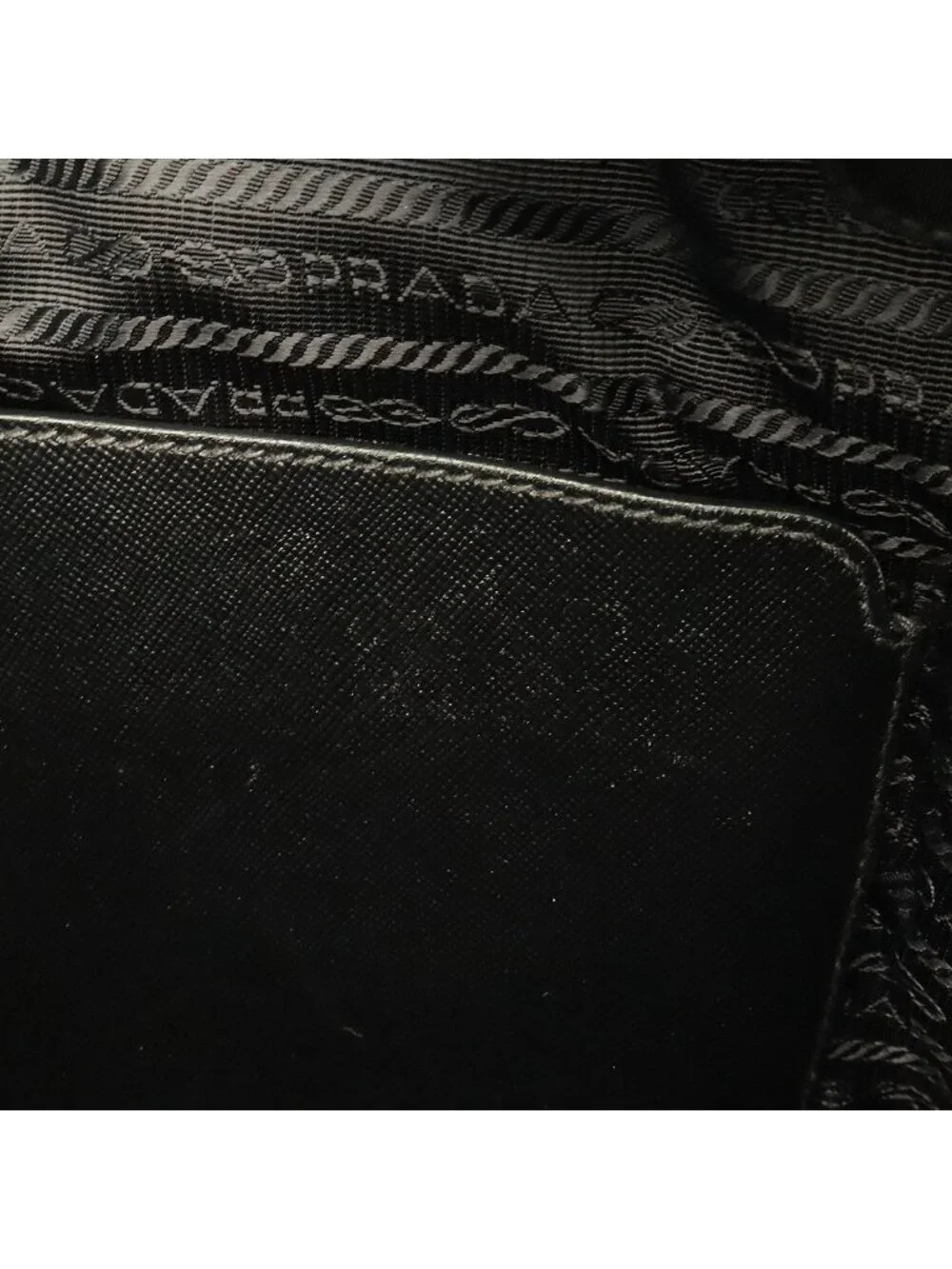 Prada Triangle Logo Tote Business 2-Way Shoulder Bag Crossbody Nylon Leather